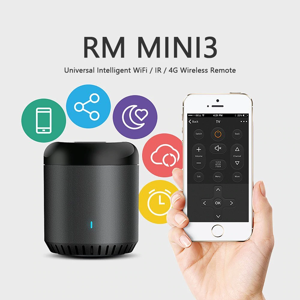2019 New Broadlink RM Mini 3 Black Bean Wifi RM Mini3 Universal IR Smart Remote Controller